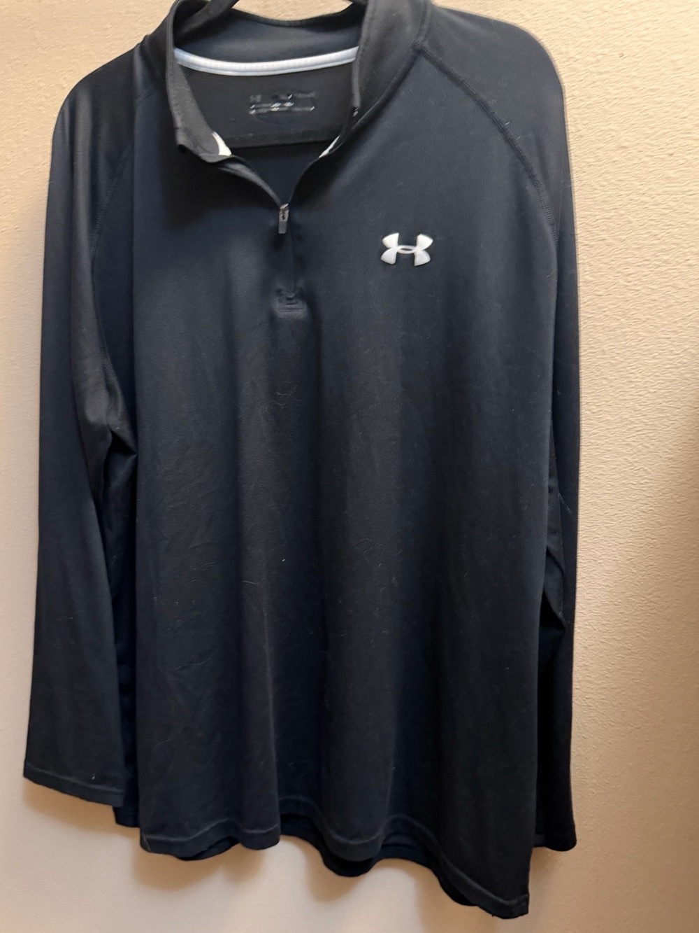 UNDER ARMOUR Men’s Black Light Weight Quarter Zip Pullover Size XXL Athletic - Picture 3 of 14